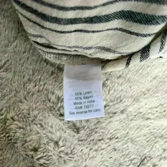 Sonoma Belted Jumpsuit Linen Blend Sz M. Cropped Wide Leg VNeck Sleeveless NWT - Picture 14 of 15